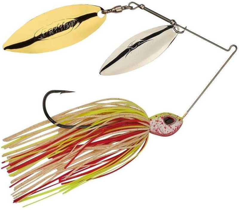 Berkley Power Blade Colorado Willow Spinnerbait 3/8 oz. Shad Spawn  Gold/Silver