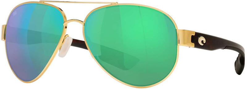 Costa South Point Sunglasses - Gold/Green Mirror 580G - TackleDirect