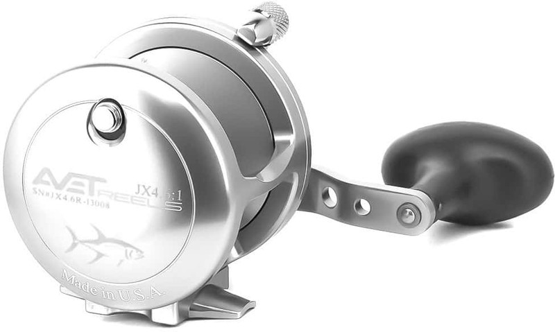 Avet JX 4.6 Single Speed Lever Drag Casting Reels Silver