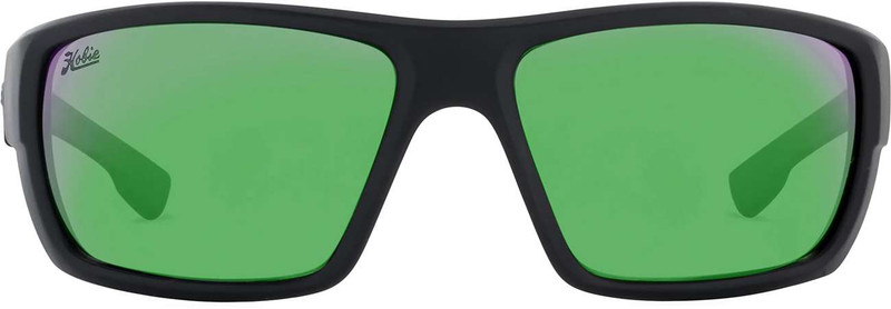 Hobie Mojo Float Sunglasses - Satin Blk/Copper w/Green - TackleDirect