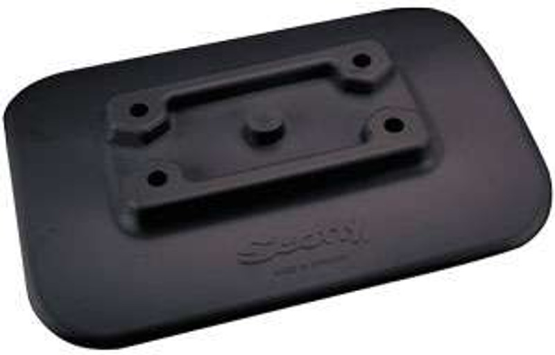 Scotty 341-BK Glue-On Mount Pad f/ Inflatable Boats - Black