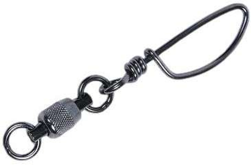 Mustad Barrel Black Snap Swivel Pack