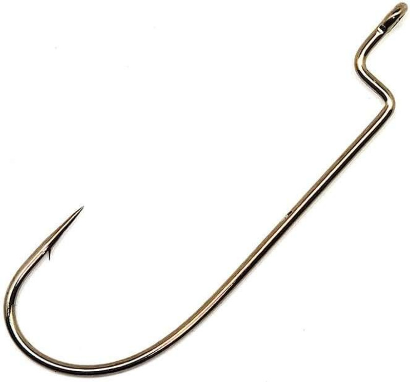 Gamakatsu 07110-25 Worm Hook Offset Sh - Br - 2 - 25pk - TackleDirect