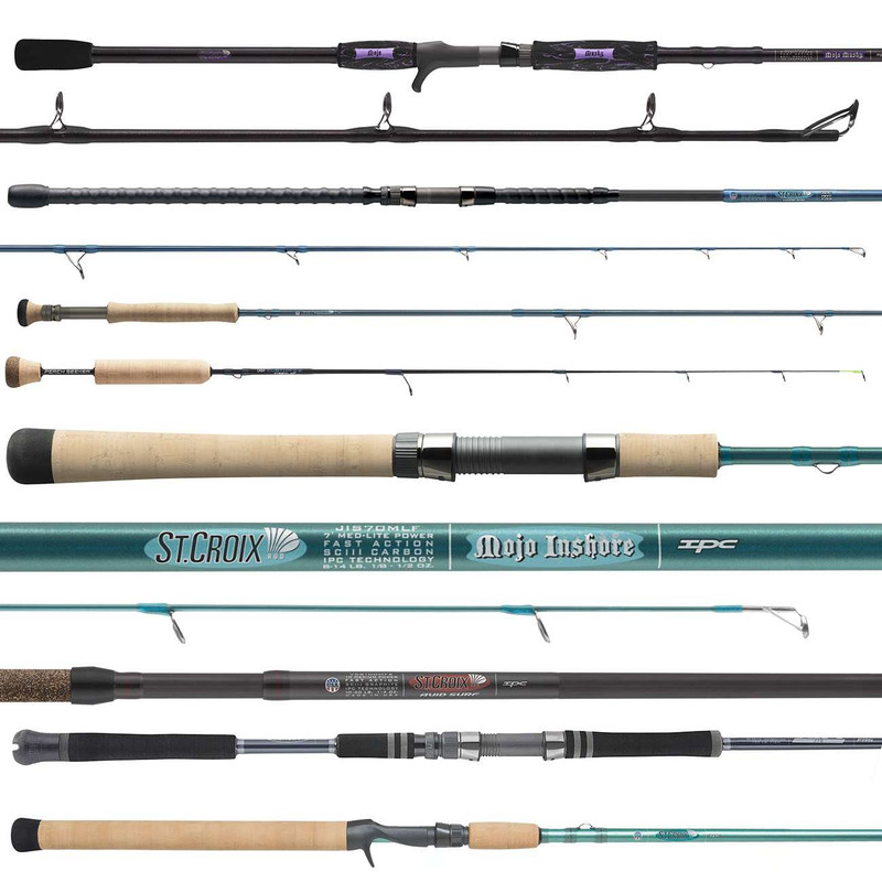 St. Croix Onchor Center Pin Rods - TackleDirect