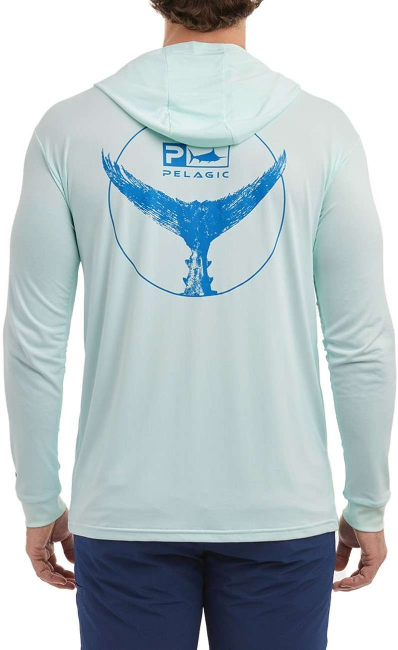 Pelagic Aquatek Tails Up Hooded Shirt - TackleDirect