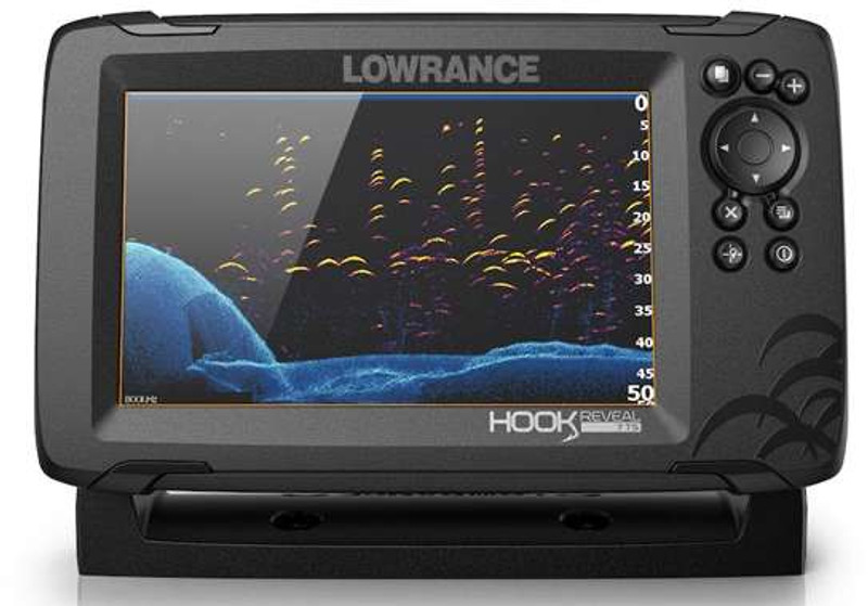 Lowrance HOOK Reveal 9 Combo w/TripleShot Transom Mount C-MAP Contour+ Card