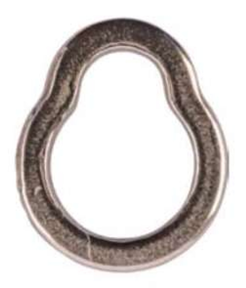 Mustad Demon Stainless Steel Pear Ring - 4 - 400lb - 7pk - TackleDirect