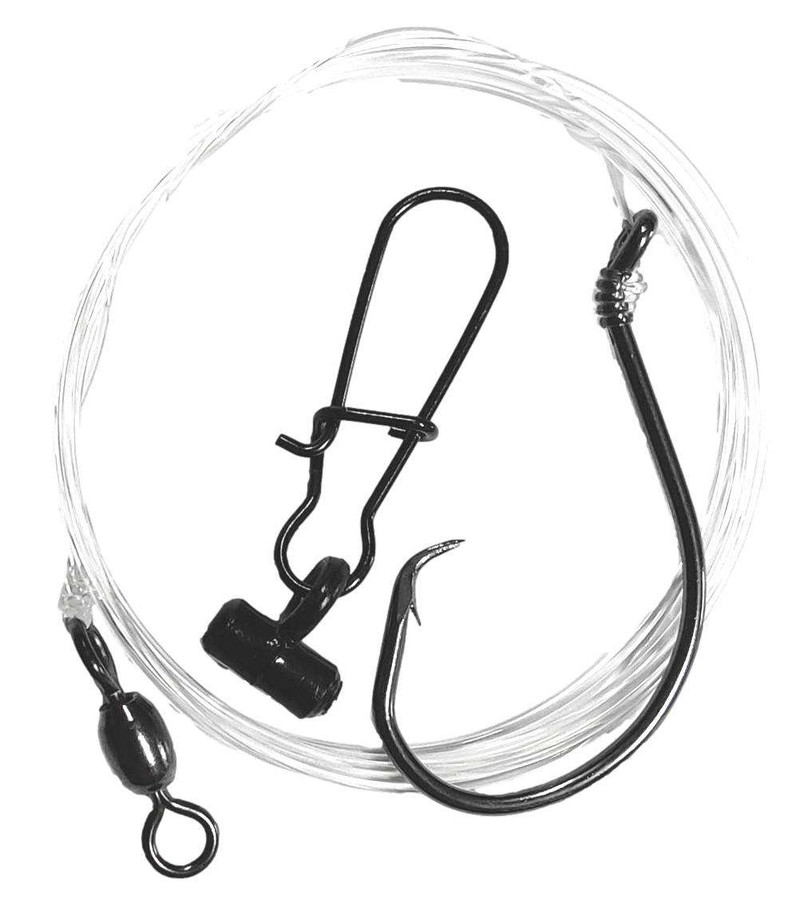 Sea Striker Inline Circle Striped Bass Eel Rig w/ Sinker Slide