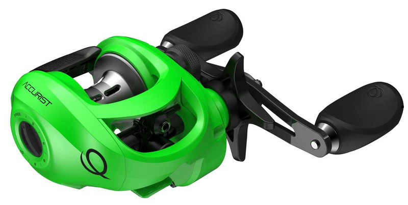 Quantum Accurist 100SZ Baitcast Reel Green - Left-Hand - TackleDirect