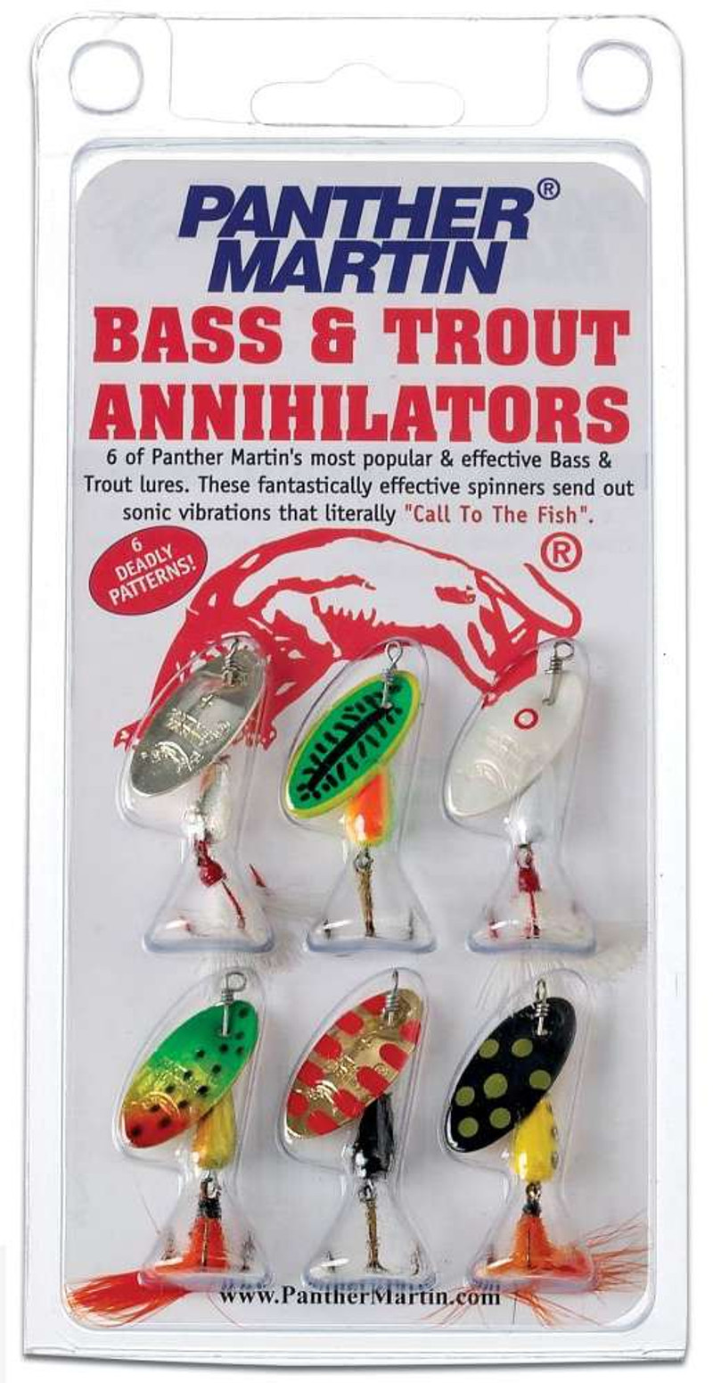 Panther Martin Bass and Trout Annihilators Spinner Kit - TackleDirect