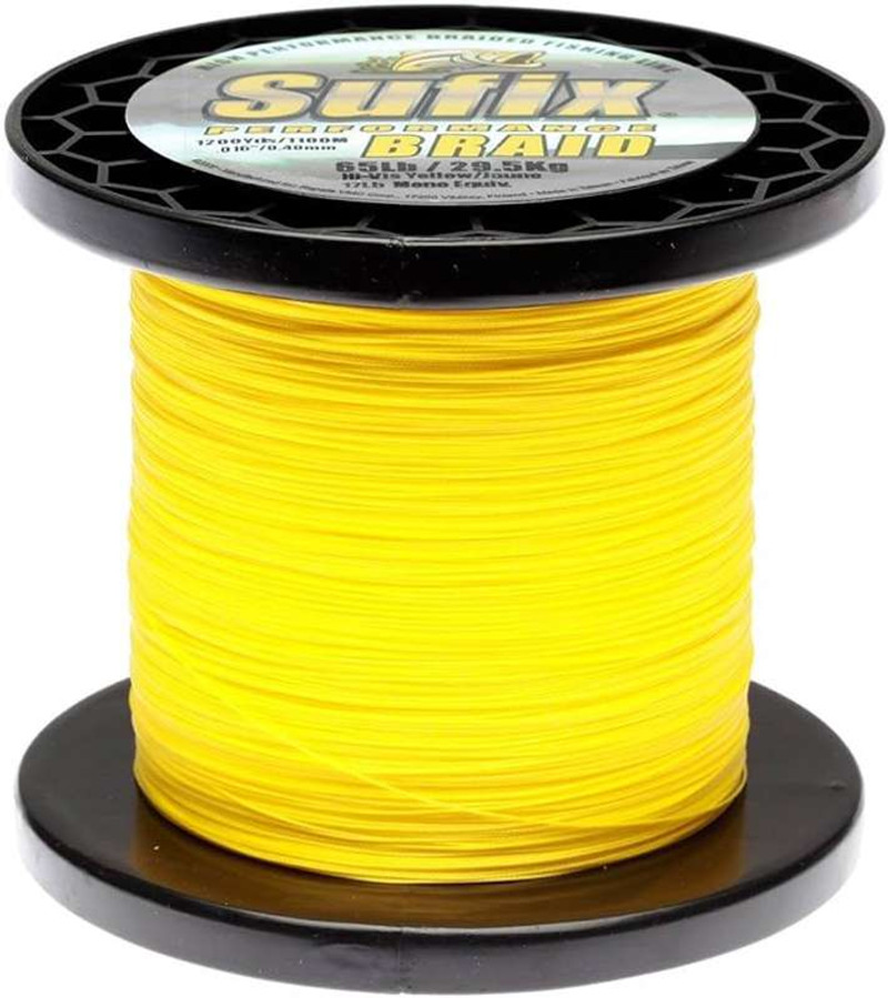 Sufix Superior Monofilament Line, 1/4 lb Spool, Hi-Vis Yellow, 25 lb, 535 yd