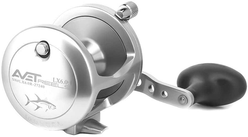 Avet LX 6.0 Single Speed Lever Drag Casting Reel Left Hand Silver