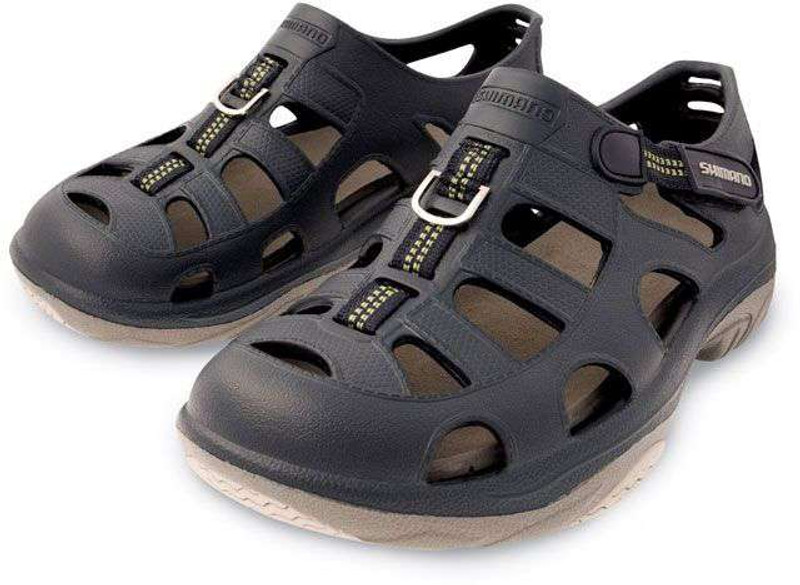 SHIMANO EVAIR Marine Fishing Water Shoes Men's size 8 Sandals Crocs VGC