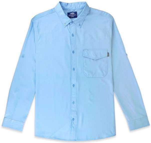 Chemise de pêche AFTCO Palomar Tech ventilée manches courtes bleu