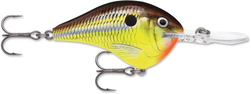 Rapala Dives to Crankbait Lures DT10 HM Hot Mustard - TackleDirect