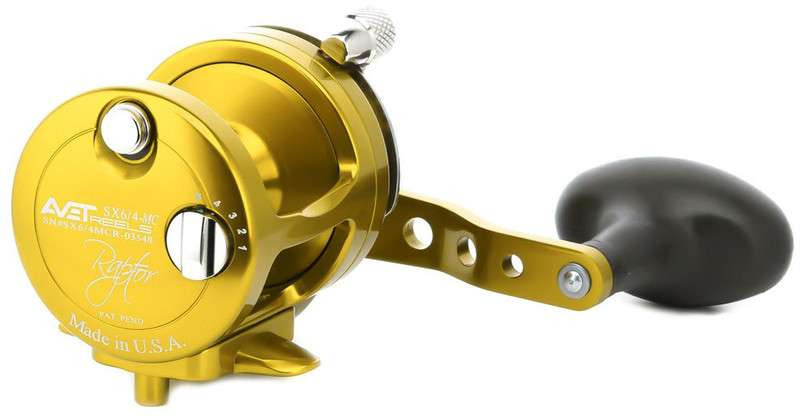 Avet 2-Speed 6.1 & 4.1 Reel, Gold, 300-30 lb 