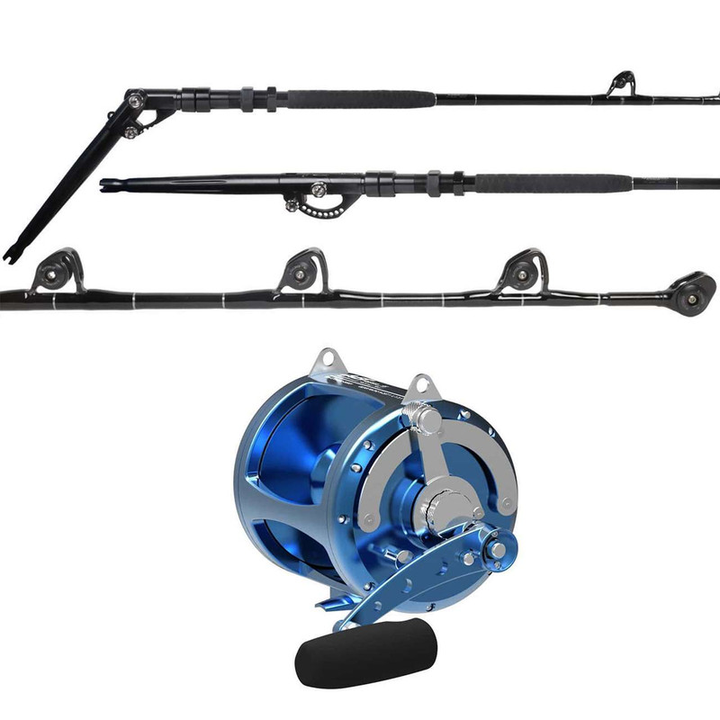 TackleDirect TDWT9280 Platinum Hook Giant Tuna / Avet EXW80/2Blue Combo