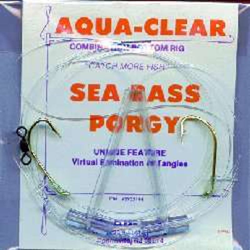 Aqua-Clear SP-1 Sea Bass/Porgy High/Low Rig - TackleDirect