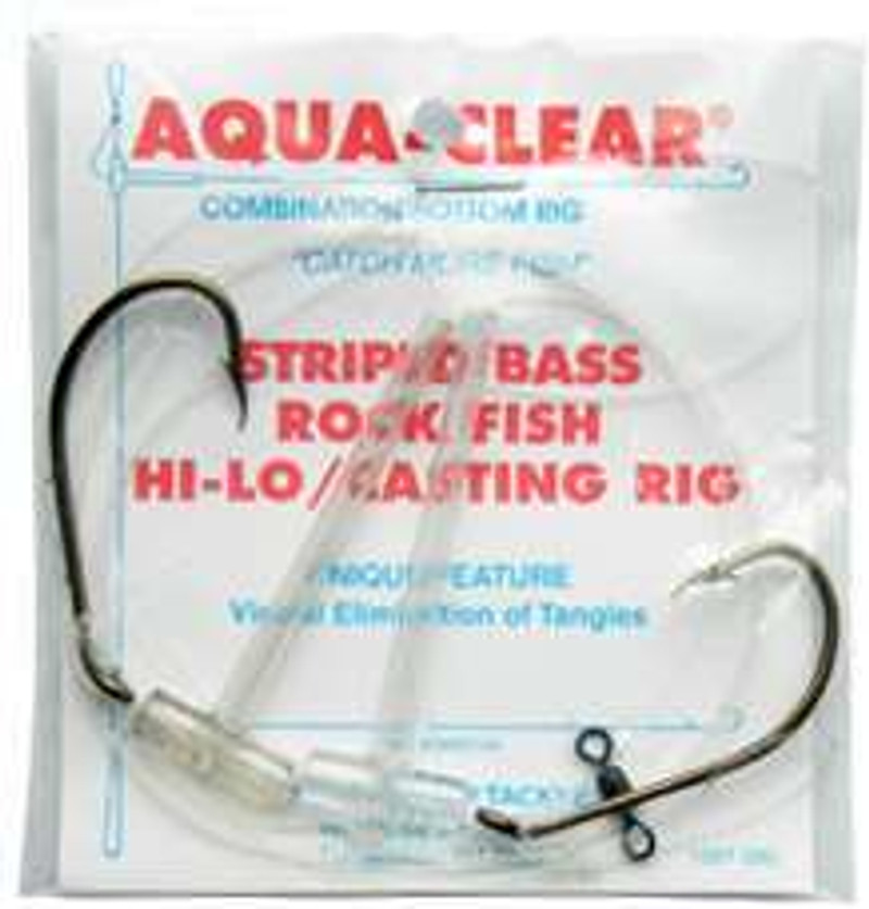 Aqua-Clear ST-8 Striped Bass High/Low Casting Rig - TackleDirect