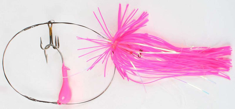 10 in. Pink & Blue Ilander Style - Fully Rigged Saltwater Fishing