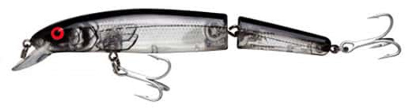 Bomber BSW16J Jointed Long A Lure XSI Silver Flash/Black Back