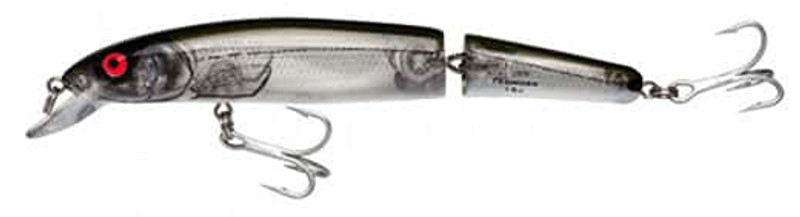 Bomber BSW16J Jointed Long A Lure XSIG Silver Flash/Green Back