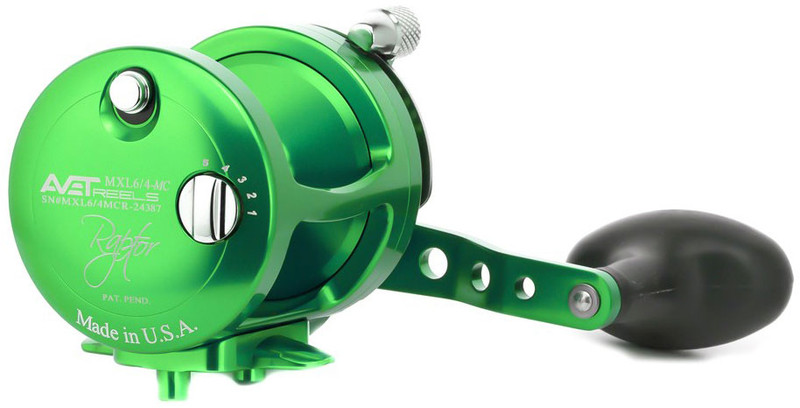 Avet MXL 6 4 MC Raptor 2 Speed Lever Drag Casting Reel Green