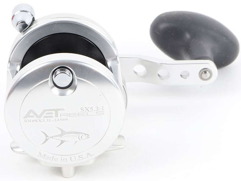 Avet SX 5.3 LH Single Speed Left Hand Reel Silver Blemished