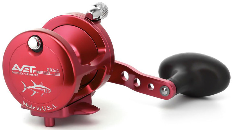 Avet SX 6 4 2 Speed Lever Drag Casting Reel Red TackleDirect