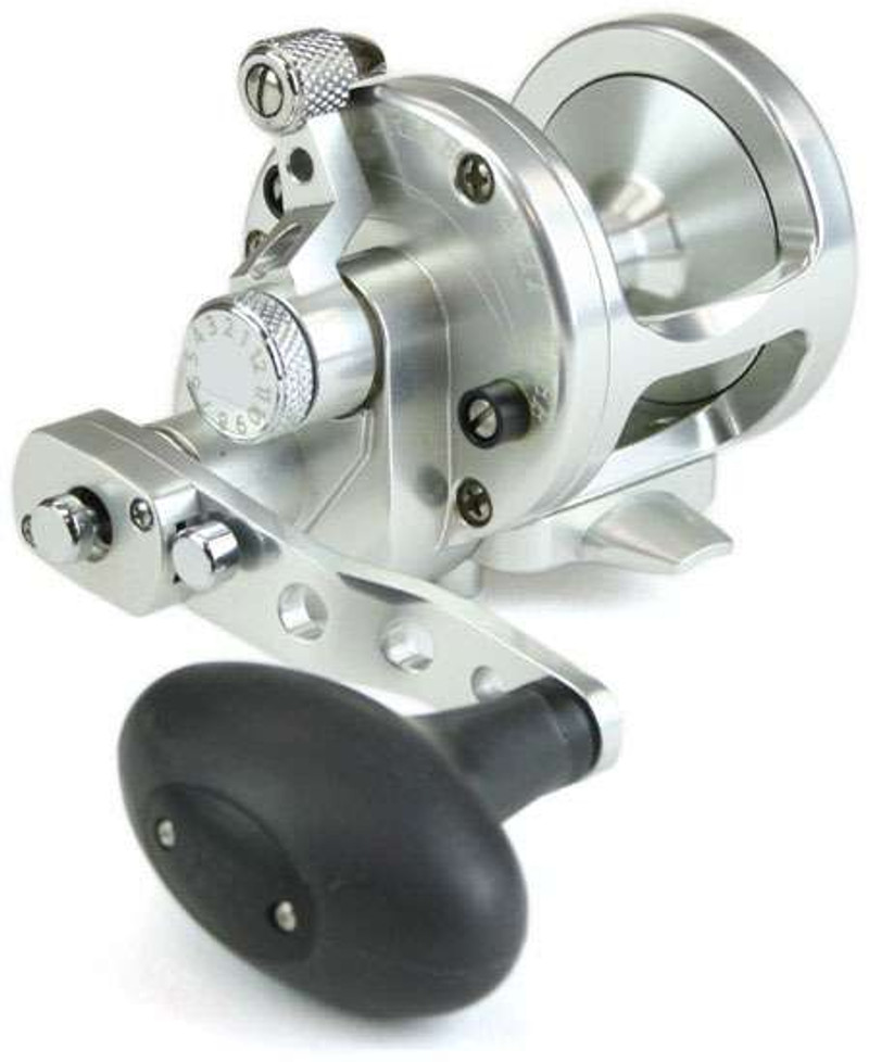 Avet EXW 30/2 Two-Speed Lever Drag Reels Silver L/H - TackleDirect