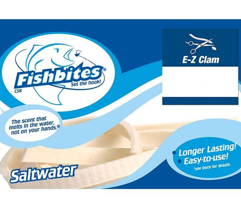Fishbites 0065 Long Lasting EZ Clam 2Pk Flesh