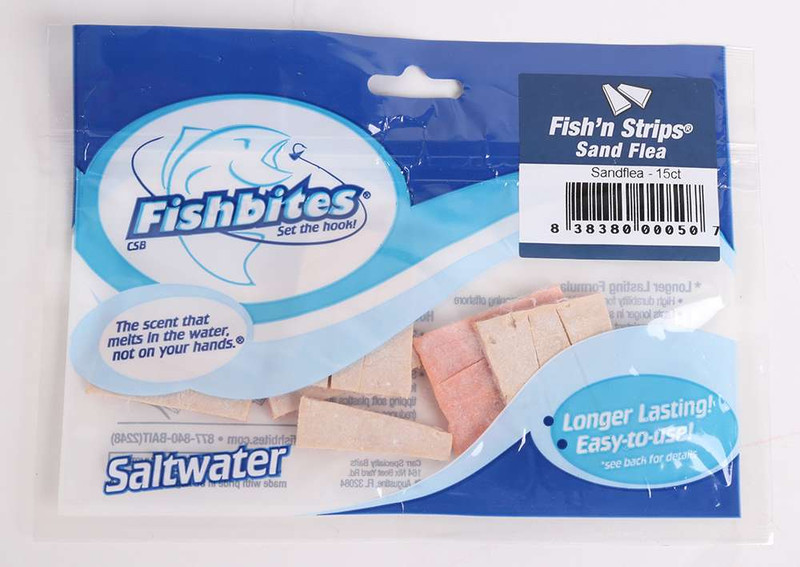 Fishbites Strips Sandflea 15 Ct Ll Fishing-Equipment, Terminal