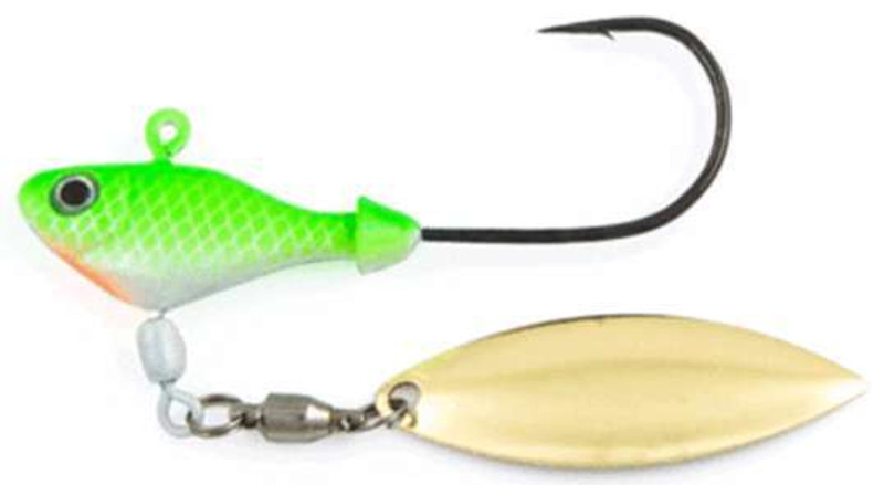 Fish Head Spin Underspin - 3/16 oz. - Citrus Shad - TackleDirect