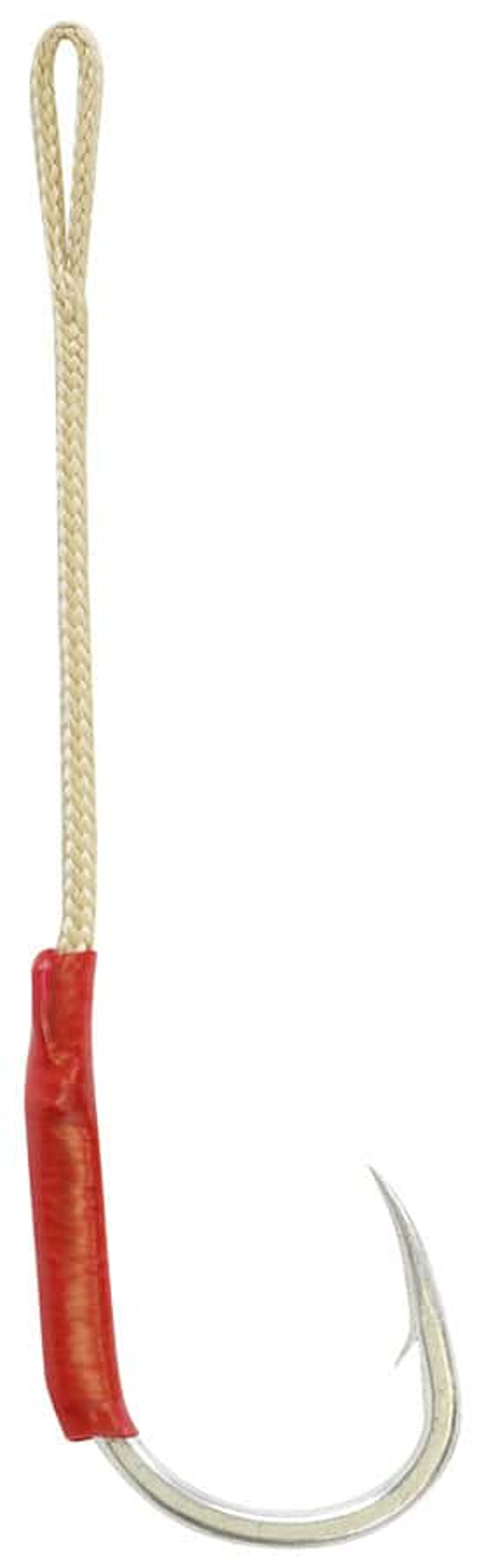 Mustad Ruthless Slow Fall Single Assist Hook Red