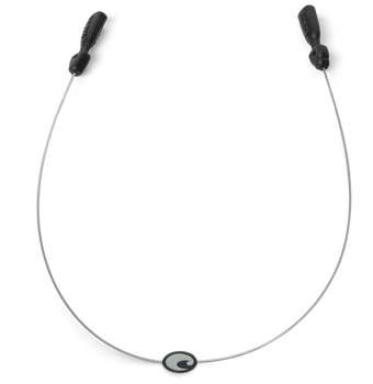 Costa Del Mar C-Line Loop Eyewear Leash - Silver/Black, Made In USA