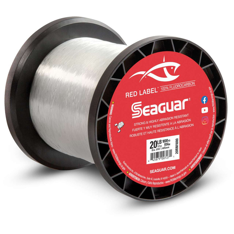 Seaguar Red Label Fluorocarbon Line - 20lb - 1000yds - TackleDirect