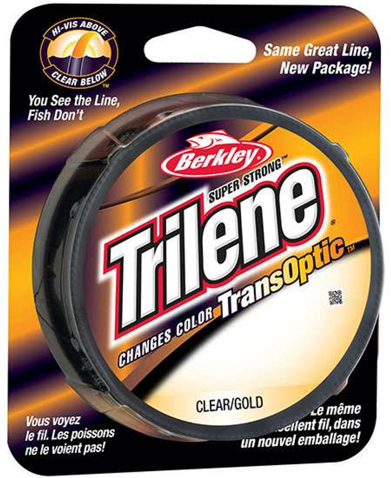 BERKLEY TRANSOPTIC LINE 6LB-25LB 220YD - CLEAR/GOLD