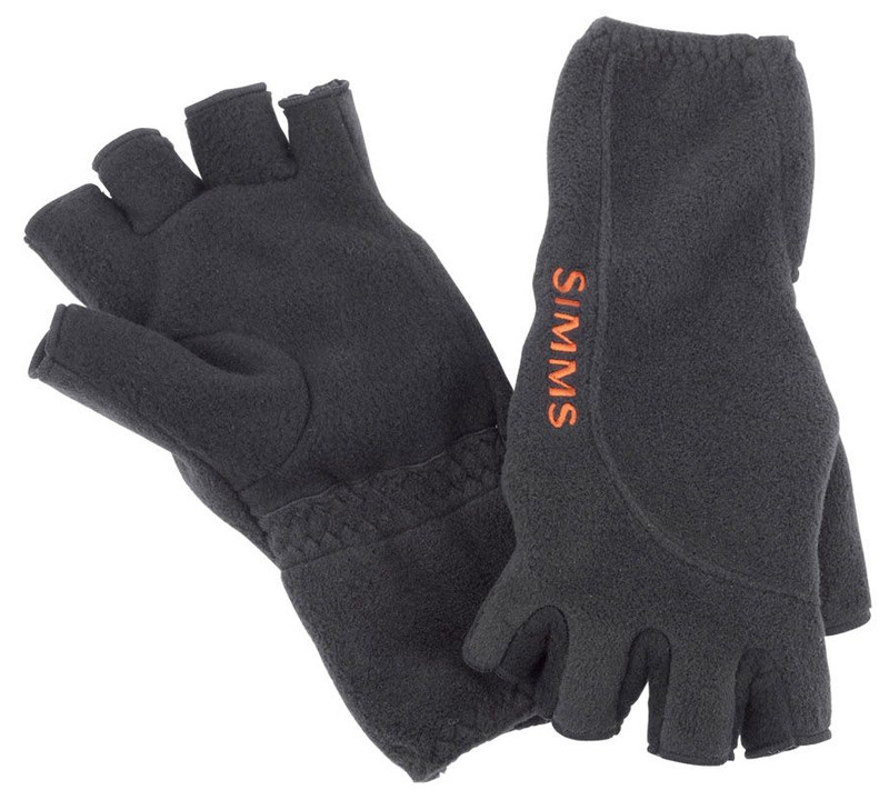 Fishing Gloves Simms Wool 1/2 Finger Steel