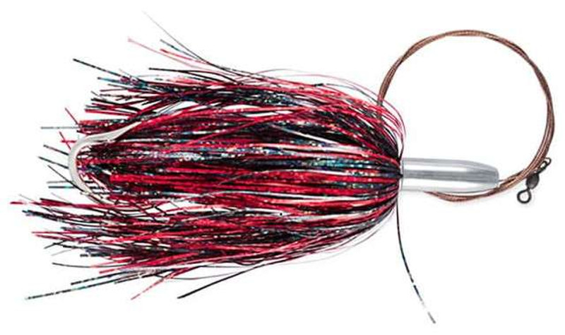 CandH Mini Turbo Slammer Lure - 5-1/2 w/ Cable Bait Rig Black/Red