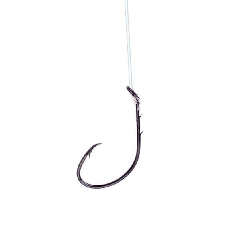 Eagle Claw L704H-4 Lazer Sharp Baitholder Circle Sea Snelled Hook