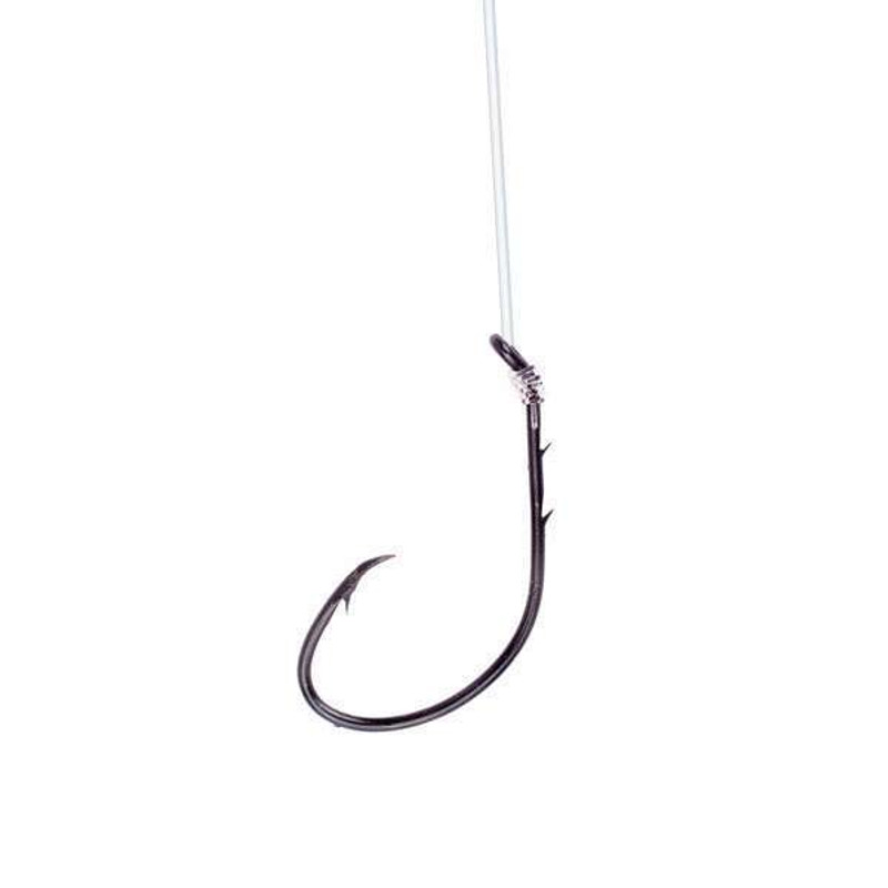 Eagle Claw Lazer Sharp L704 Baitholder Snelled Hook 12'' - Size 6