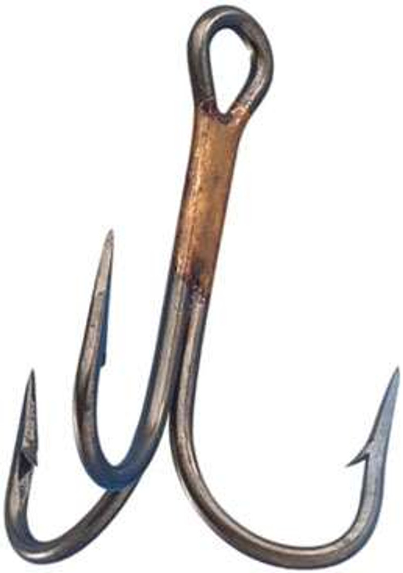 Eagle Claw Lazer Sharp 2X Treble Hooks - 4 / Bronze / 20