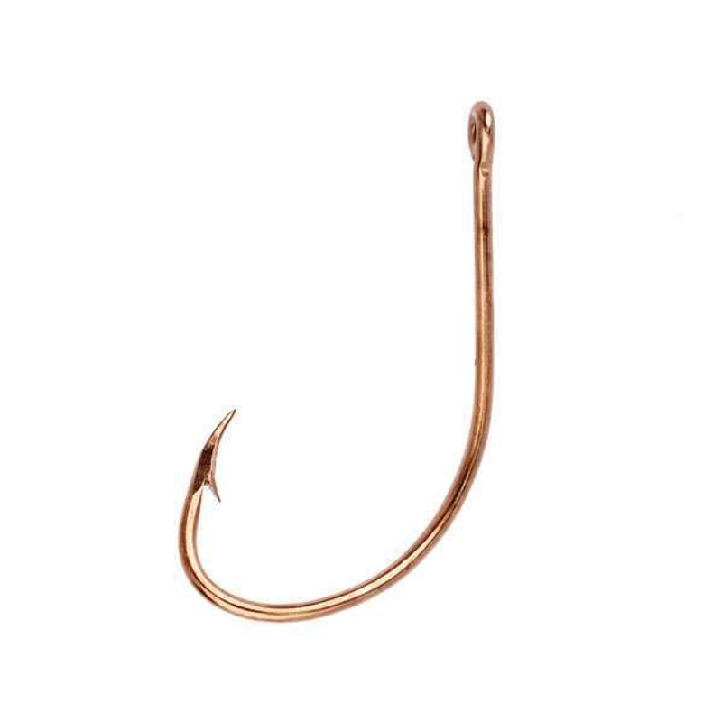 Eagle Claw 084RAK Plain Shank Offset Hook - Size 6