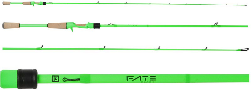 13 Fishing 1130210 6 ft. 7 in. Fate Medium Heavy Casting Rod, Black