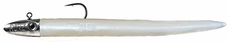 RonZ Big Game Series MHD Rigged Soft Bait - 10in - 4oz - White Pearl