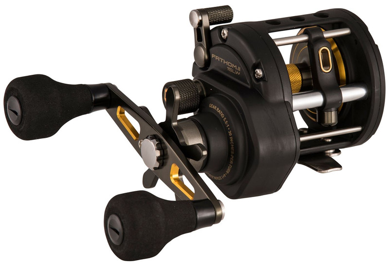 PENN Fathom Level Wind Conventional Reel, Size 30, Line Counter