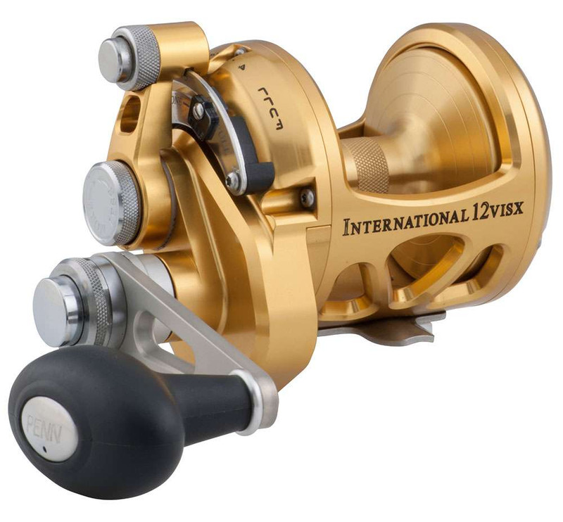 Penn 50VISXS International VISX Two Speed Reel - Silver - Melton