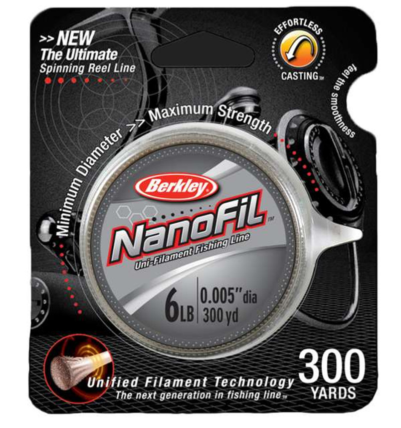 Berkley Nanofil 6 LB Fishing Line 300 Yards Nf3006-22 - Low Vis Green for  sale online