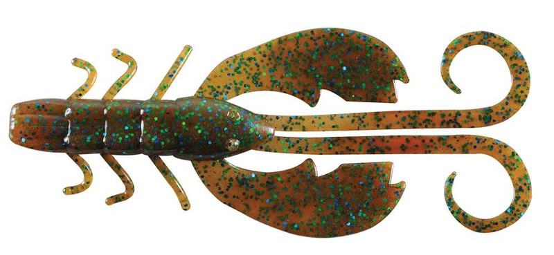  Berkley PowerBait Chigger Craw Soft Bait - Green Pumpkin - 4in