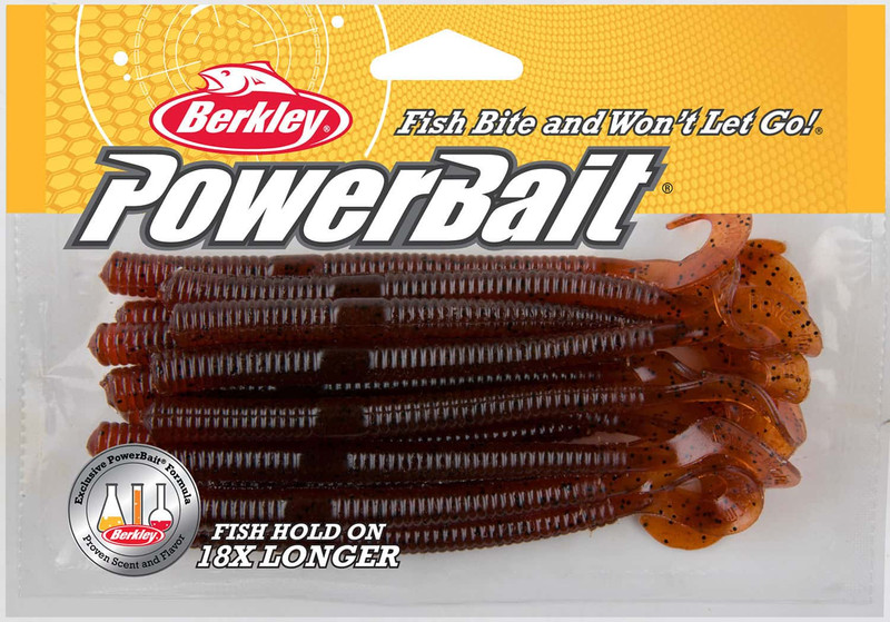 Berkley PBBPW4 Powerbait Power Worm Soft Bait - 4in Black